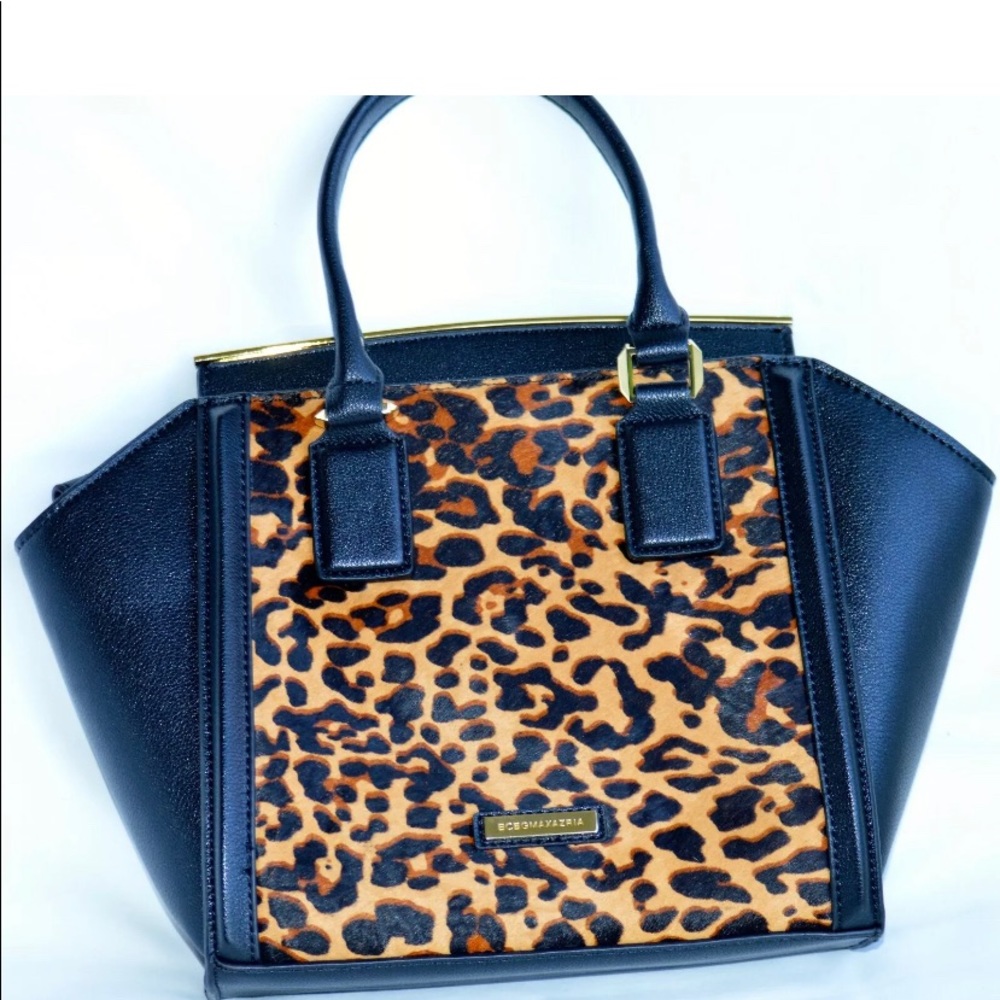 NWT BCBG Joselyn Curved Cheetah Satchel Origin$298 - Picture 1 of 7